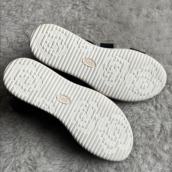 Sofft Women's Fiona Black Leather Gladiator Walking Platform Sandal size 10 - Picture 9 of 9